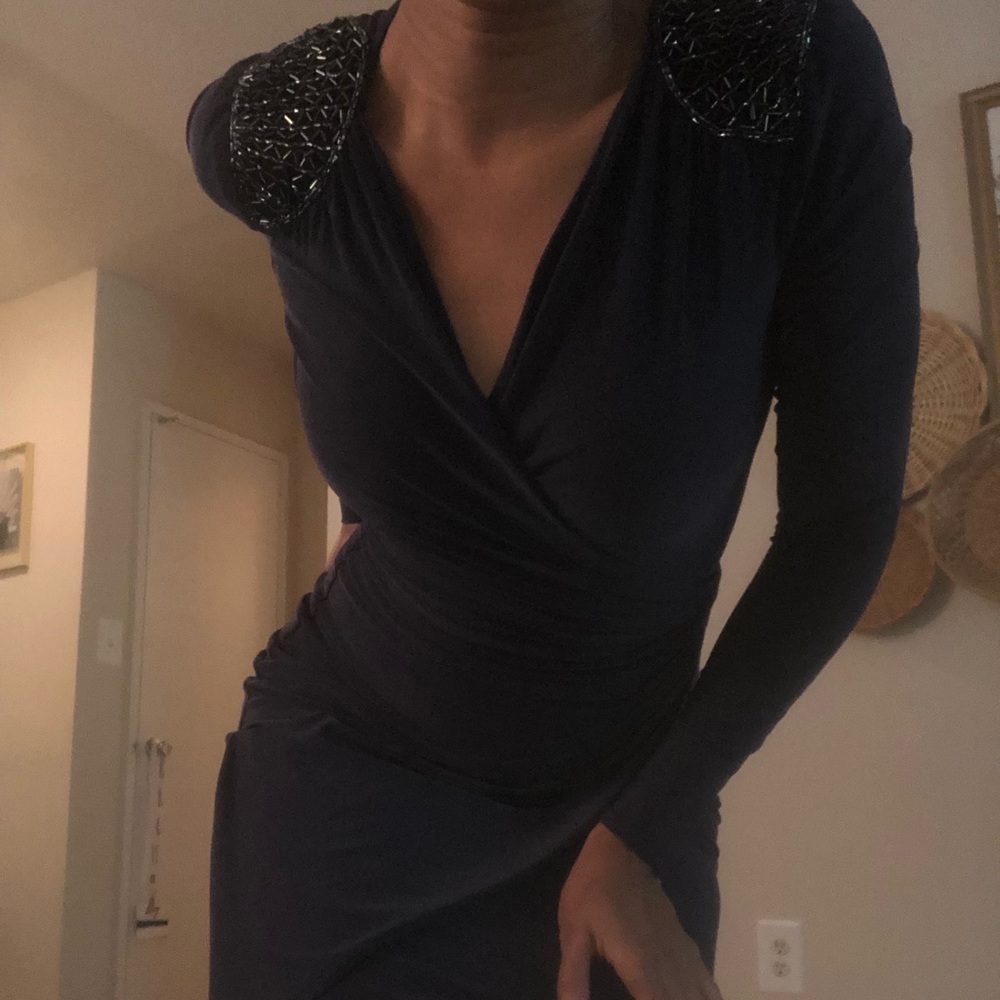 Blue-Gray Formal Dress